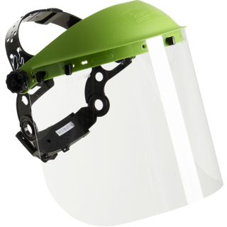 Ansigtsvisir klar med hovedbøjle