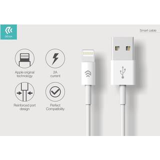 Lightning kabel til iPhone 2A 1m