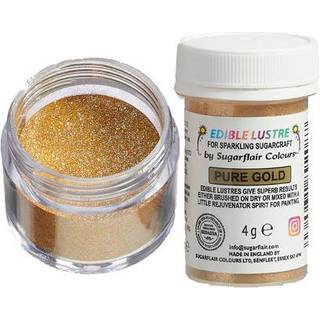 Sugarflair Glitter Støv, Pure Gold - 4g