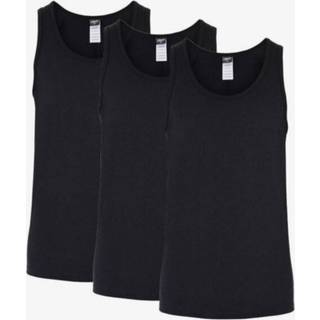Tanktop "singlet" 3-pak | Økologisk bomuld | Sort