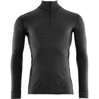 Aclima Warmwool Mock Neck w/zip Man-marengo/black-2XL