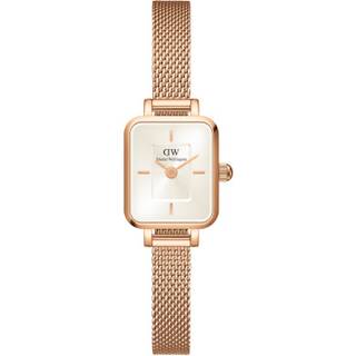 Daniel Wellington Quadro Champagne Dial Stainless Steel Women's Watch DW00100651