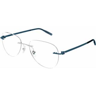 Montblanc MB0283O Asian Fit 007 57 Briller Mænd Silver - Silver - 57mm