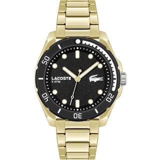 Lacoste 2011287 Finn Sort/Gul guldtonet stål Ø44 mm