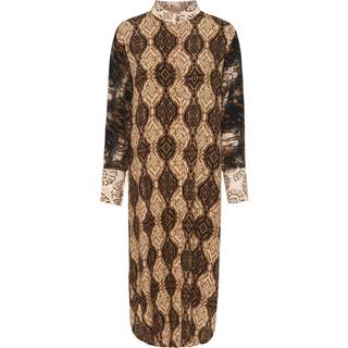 Marta Du Chateau Kjole Brun m Print-S-M