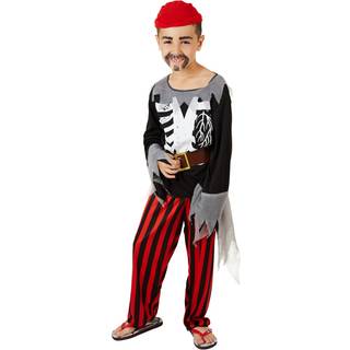 Pirat børnekostume - 128 (8-10y)