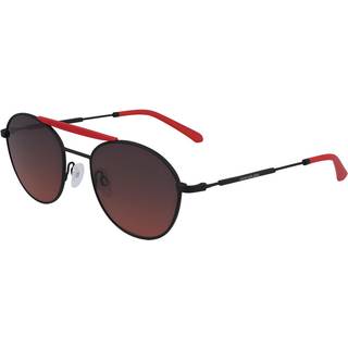 Calvin Klein Unisex CKJ20216S 600 Solbriller Metal Sort Rød Rund Normal Skygge