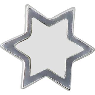 Design Letters Enamel Star Charm Silver