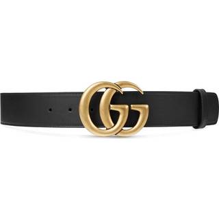 Gucci 2015 Re-Edition wide leather belt - black - 90CM