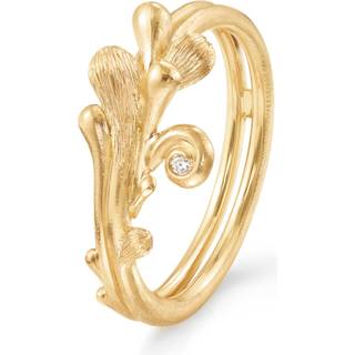 OLE LYNGGAARD COPENHAGEN BoHo 18 kt. guld ring med 1 brillant - Str. 52