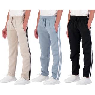 3 Pack Boys Girls Athletic Pants Sweatpants Active Kids Teen Open Bottom Fleece Youth Training Pyjama Warm Performance Workout Activewear Winter