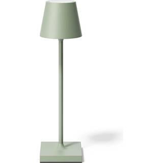 Nuindie pocket LED genopladelig bordlampe, salviegrøn, IP54, dæmpbar