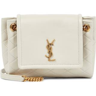 Saint Laurent Nolita Mini leather shoulder bag - white - One Size