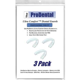 Prodental tynd og trim mundbeskyttelse til slibning af t?nder - 3 pakke lavet i USA | Natvagter til bruxisme - t?nder klamning | Brug som tilpass