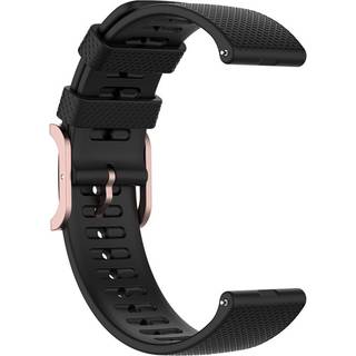 Smartwatch Rem af Silikone (20mm) Prikket - Hvid / Rose Gold