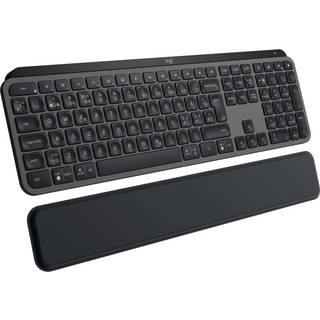 Logitech MX Keys S trådløst tastatur med håndledsstøtte (graphite) - På lager i butik