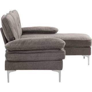 Remis sofa chaiselong sofa højrevendt mørkegrå.