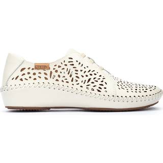 Pikolinostil kvinder. 655-4783 Lædersko P. Vallarta off-white (42), Hvid, Fast, 1-3 cm, Blonder, Casual