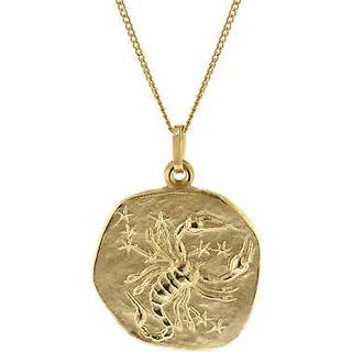 trendor 41960-11 Skorpion Sternzeichen Ø 20 mm mit 333/8K Goldkette für Herren