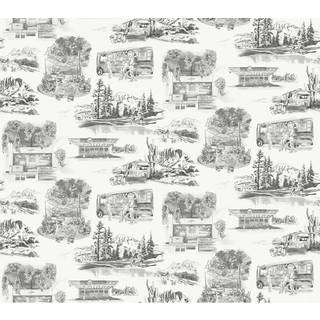 York Wallpaper Modern Vista Toile RT7861
