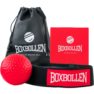 Boxbollen Komplet sæt med fitnessudstyr (rød)