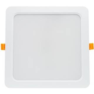 Spectrum 18W LED indbygningspanel - Hul: 14,5 x 14,5 cm, Mål: 17 x 17 cm, 230V, IP54 udendørs - Dæmpbar : Ikke dæmpbar, Kulør : Varm