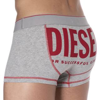 Diesel Maxi Logo Cotton Boxer Briefs - Heather Grey