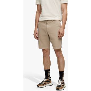 Shorts med slim fit af bomuldsgabardine med stræk