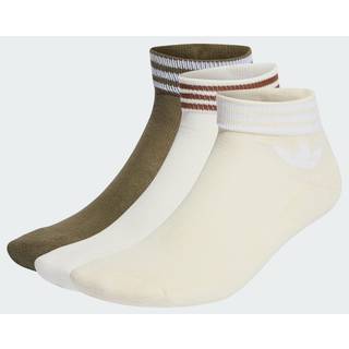 Trefoil ankelsokker, 3 par - Wonder White / Olive Strata / Cloud White - 39-42