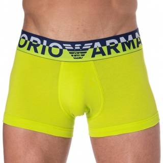 Emporio Armani Megalogo Cotton Boxer Briefs - Lime