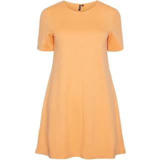PIECES dame kjole PCMYNTE - Orange Chiffon - XS