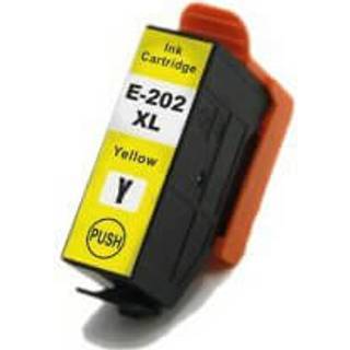 Epson 202 / C13T02H44010 gul XL blækpatron - Kompatibel