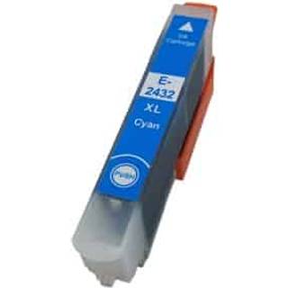 Epson 24XL cyan printerpatron 10 ml C13T24324010 alternativ