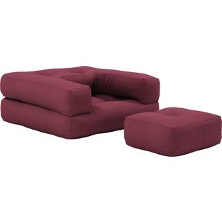 Mini Cube Børne Futonstol & Madras Fra Karup Design | Japandi - 710 Bordeaux