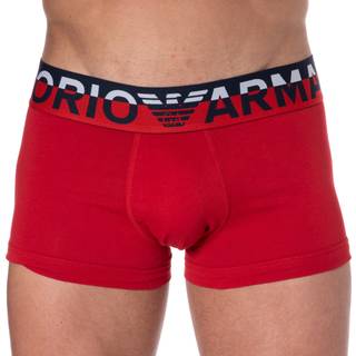 Emporio Armani Megalogo Cotton Boxer Briefs - Red