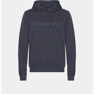 Mørkegrå bambus hoodie til dame med logo, XL