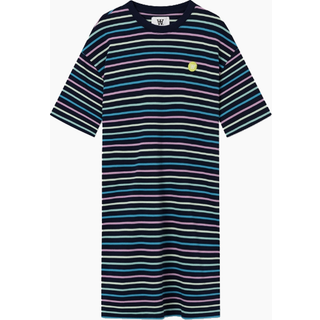Ulla Stribe Dress - Navy Stripes - Wood Wood - Stribet XS