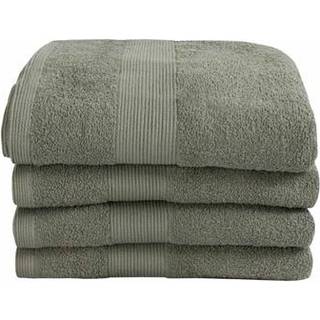 Håndklæde - 100% Blødt bomuld med høj absorberingsevne - 50x100 cm - Støvet grønt håndklæde fra danske By Borg
