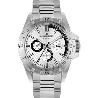 Jacques Lemans Chrono Sport 42-11F - Herre - 41 mm - Analog - Quartz - Mineralglas