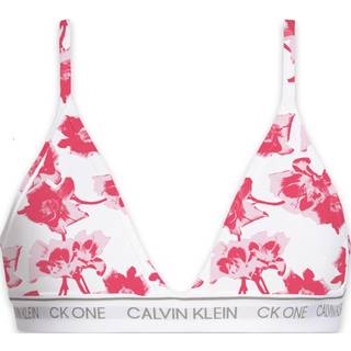 Calvin Klein 3-pak CK One Cotton Triangle Bra - Pink Floral - Medium