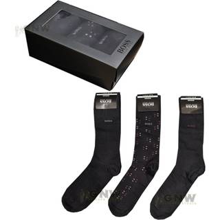 BOSS 3-pak Logo Gift Box Sock - Black pattern-2 - Str 40/46 * Kampagne *