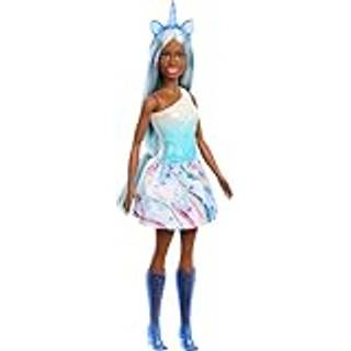 Barbie Unicorn Doll med bl? fantasyh?r ombre bl? t?j & enhj?rning-tema fantasy tilbeh?r