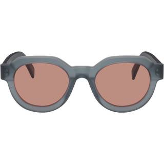 Retrosuperfuture Unisex O9X Vostro stoned Solbriller Acetat Grå Brun Rund Normal - Grå