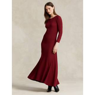 Polo Ralph Lauren Cotton midi dress - red - M