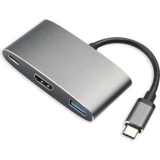 Dacota Platinum 3-in-1 USBC-HDMI/USBc/USB PD 60W adapter ➞ På lager - klar til levering og afhentning