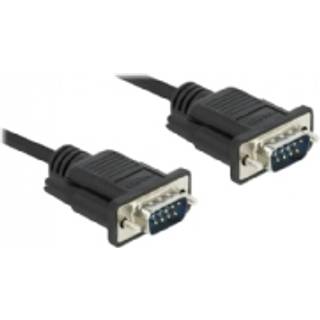 9pin D-Sub RS232 Seriel kabel - Sort - 3 m