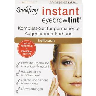 Godefroy Instant Eyebrow Tint komplet sæt til permanent farvning af øjenbryn lysebrun