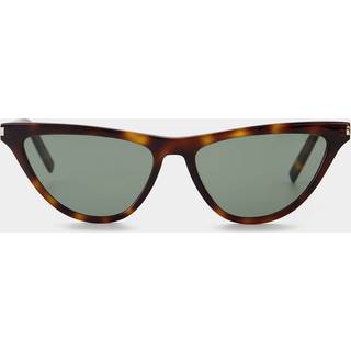 SAINT LAURENT Kvinde SL 550 SLIM 002 Solbriller Acetat Havana Grøn Cat Eye Normal