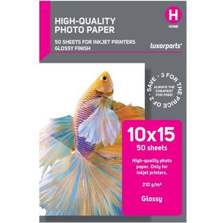 Luxorparts Blankt fotopapir 10x15 cm 50-pakke