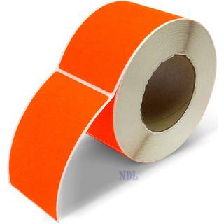 N?ste dag etiketter 3 x 5 Rektangelbeholdning Farvekodende etiketter 500 pr. Rulle (fluorescerende r?d)